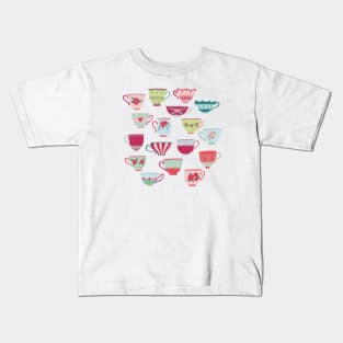 Antique China Teacups Kids T-Shirt